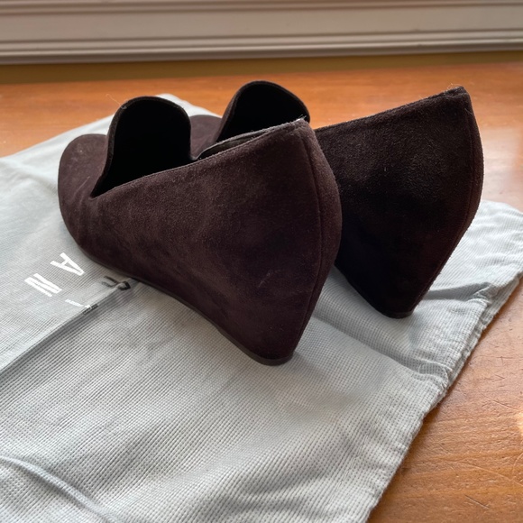 Brown Stuart Weitzman Suede Wedges - Picture 6 of 10